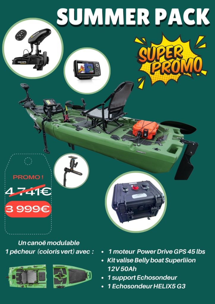 kayak avec moteur avant